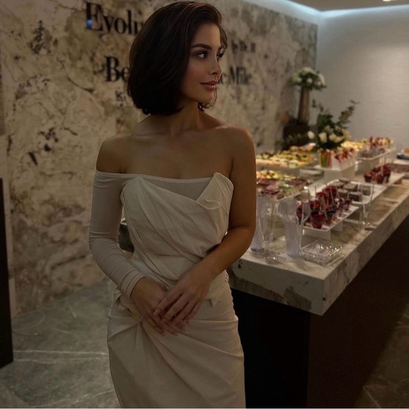 Zara coord set sleeveless top midi skirt boho beige summer vacation party - Picture 2 of 7